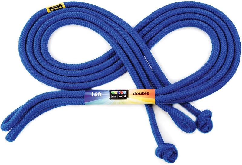 Just Jump It 16' Double Dutch Jump Rope - Colorful Outdoor Fitness Equipment for Kids and Adults - Image 1